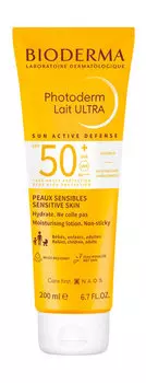 Солнцезащитное молочко для чувствительной кожи лица и тела Bioderma Photoderm Lait Ultra SPF 50+