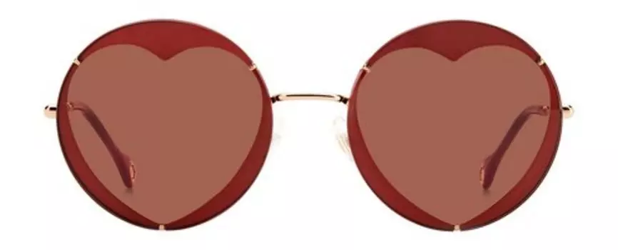 Солнцезащитные очки в металлической оправе Carolina Herrera Sunglasses 0013/S Y11 Золотой и Красный