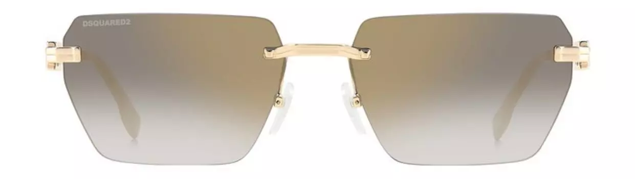Солнцезащитные очки в металлической оправе Dsquared2 Sunglasses D2 0102/S Золотой и Черный