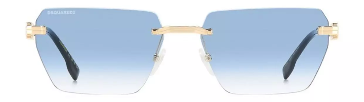 Солнцезащитные очки в металлической оправе Dsquared2 Sunglasses D2 0102/S Золотой и Голубой