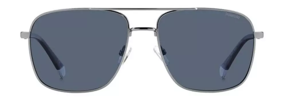 Солнцезащитные очки в металлической оправе Polaroid Sunglasses PLD 4128/S/X Русениум