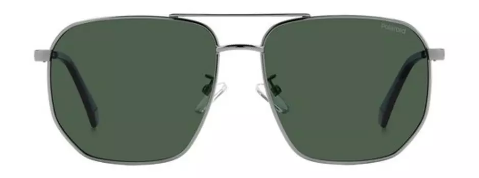 Солнцезащитные очки в металлической оправе Polaroid Sunglasses 4141/G/S/X6LB Серебряный