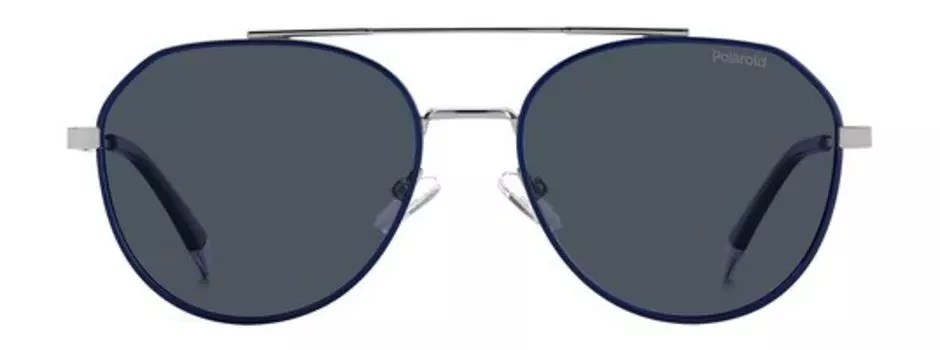 Солнцезащитные очки в металлической оправе Polaroid Sunglasses 4119/S/XDTY Синий, золото