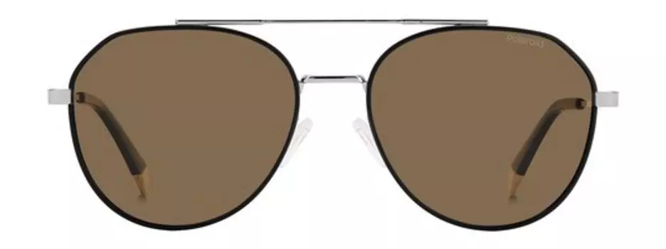 Солнцезащитные очки в металлической оправе Polaroid Sunglasses 4119/S/X85K Черный