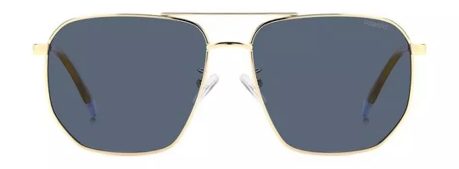 Солнцезащитные очки в металлической оправе Polaroid Sunglasses 4141/G/S/XLKS Золотой