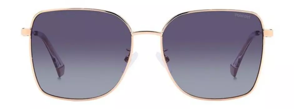 Солнцезащитные очки в металлической оправе Polaroid Sunglasses PLD 4158/G/S/X Золотой и фиолетовый