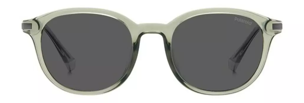 Солнцезащитные очки в оправе из пластика Polaroid Sunglasses PLD 4148/G/S/X Серо-зеленый