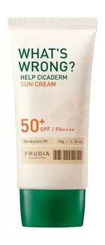 Солнцезащитный крем для чувствительной кожи тела Frudia What's Wrong? Help Cicaderm Sun Cream SPF 50+ PA++++