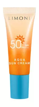 Солнцезащитный крем для лица и тела в мини-формате Limoni Aqua Sun Cream SPF 50+РА++++ Travel Size