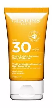 Солнцезащитный крем для лица против морщин Clarins Youth-Protecting Sunscreen High Protection SPF 30