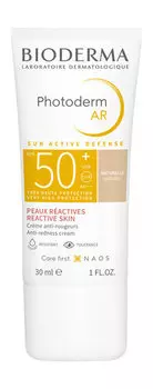 Солнцезащитный крем с тоном для кожи с покраснениями Bioderma Photoderm AR Anti-Redness Cream SPF 50+