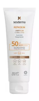 Солнцезащитный нежный флюид для тела Sesderma Repaskin Light Fluid Body Sunscreen SPF 50