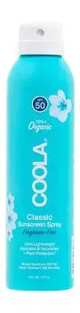 Солнцезащитный спрей для тела без запаха Coola Classic Sunscreen Spray SPF 50 Fragrance-Free