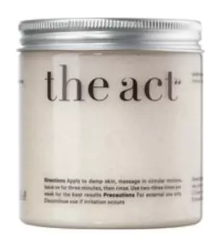 Соляной скраб-бальзам для тела с маслом и пудрой кокоса The Act Exfoliating Sea Salt & Coconut Body Balm