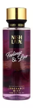 Спрей для тела с ароматом персика и магнолии Nishlady Fragrance Mist Feelings & Love