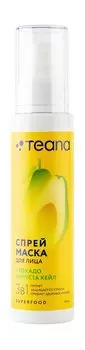 Спрей-маска для лица 3-в-1 Teana Super Food Спрей-маска Авокадо и капуста кейл
