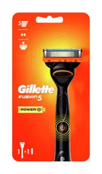 Станок для бритья со сменной кассетой Gillette Fusion Power Red