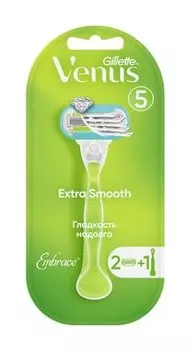 Станок для бритья со сменными кассетами Gillette Venus 5 Extra Smooth + Embrace