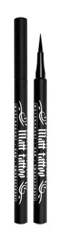 Стойкая подводка-фломастер для глаз с матовым финишем Luxvisage Matt Tattoo Waterproof 24H Smudgeproof Marker Eyeliner