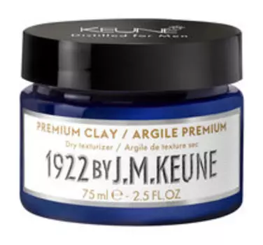 Сухая глина для волос сильной фиксации с матирующим эффектом Keune 1922 Premium Clay