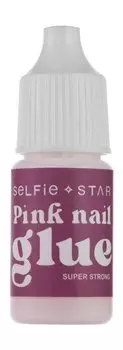 Суперстойкий розовый клей для ногтей Selfie Star Pink Nail Glue