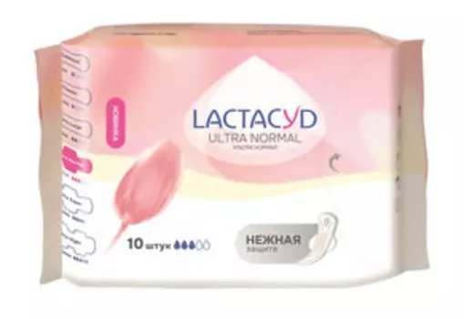 Супертонкие гигиенические прокладки LACTACYD Ultra Normal 240 mm