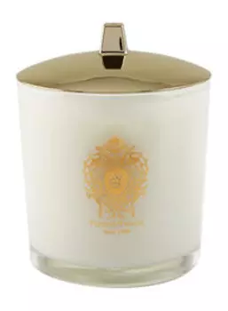 Свеча Tiziana Terenzi Foco Большая с ароматом духов White fire в белом стекле