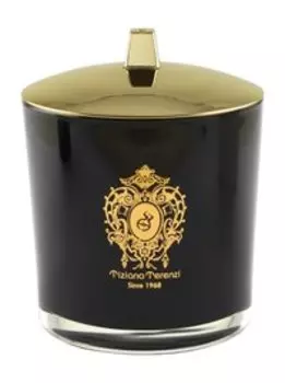 Свеча Tiziana Terenzi Foco Большая с ароматом духов Maremma в чёрном стекле