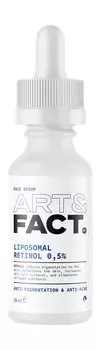 Сыворотка для лица с липосомальным ретинолом 0,5% Art&Fact. Anti-Pigmentation and Anti-Acne Face Serum