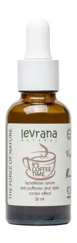 Сыворотка против отечности и темных кругов под глазами с экстрактом кофе Levrana It's Coffee Time Facial & Eye Serum