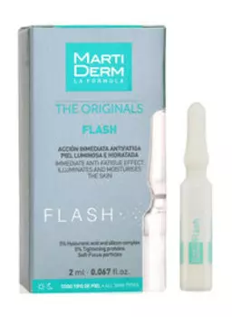Сыворотка-уход для коррекции признаков усталости кожи в ампулах Martiderm The Originals Flash