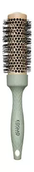Термобрашинг для всех типов волос с нейлоновой щетиной 34мм KosmoShtuchki Bio Thermobrush 34 Green