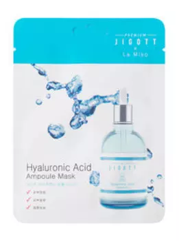 Тканевая ампульная маска с гиалуроновой кислотой Premium Jigott&La Miso Hyaluronic Acid Ampoule Mask