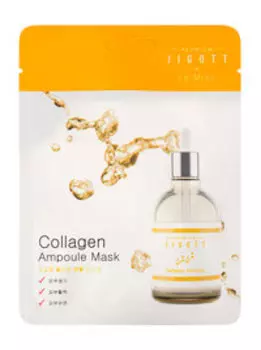 Тканевая ампульная маска с коллагеном Premium Jigott&La Miso Collagen Ampoule Mask