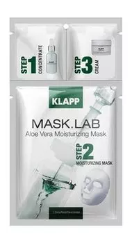 Тканевая маска для чувствительной кожи лица с алоэ вера Klapp Mask.Lab Aloe Vera Moisturizing Mask