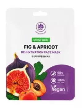 Тканевая маска для лица с экстрактами инжира и абрикоса NSC Name Skin Care Skinfood Fig & Apricot Rejuvenation Face Mask