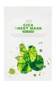 Тканевая маска для лица с экстрактом центеллы азиатской Tenzero Cica Sheet Mask