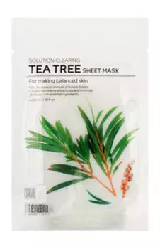Тканевая маска для лица с экстрактом чайного дерева Tenzero Solution Clearing Tea Tree Sheet Mask