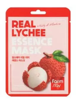 Тканевая маска для лица с экстрактом личи FarmStay Real Lychee Essence Mask