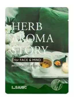 Тканевая маска для лица с экстрактом розмарина L.Sanic Herb Aroma Story Relaxing Mask Sheet Rosemary