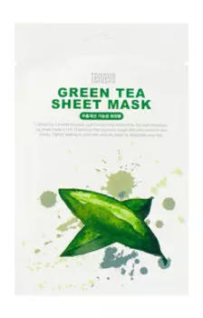 Тканевая маска для лица с экстрактом зеленого чая Tenzero Green Tea Sheet Mask