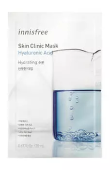 Тканевая маска для лица с гиалуроновой кислотой Innisfree Skin Clinic Mask Hyaluronic Acid