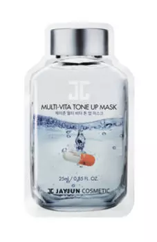 Тканевая маска для лица с мультивитаминным комплексом и пантенолом JayJun Multi-Vita Tone Up Mask