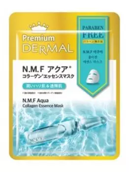 Тканевая маска для лица с натуральным увлажняющим фактором и коллагеном Dermal Premium N.M.F Aqua Collagen Essence Mask