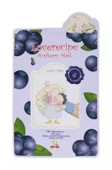 Тканевая маска для лица с ягодами асаи Sally's Box Loverecipe AcaiBerry Mask