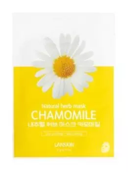 Тканевая маска для лица с ромашкой LanSkin Chamomile Natural Herb Mask