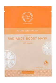 Тканевая маска для выравнивания тона кожи лица с экстрактом лимона Fresh Line Instant Beauty Flash Radiance Boost Mask