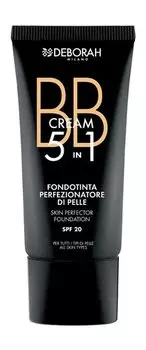 Тональный BB-крем для лица 5-в-2 Deborah Milano BB Cream 5 in 1 Skin Perfector Foundation SPF 20