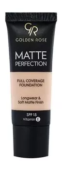 Тональный крем для с матовым финишем Golden Rose Matte Perfection Full Coverage Foundation SPF 15