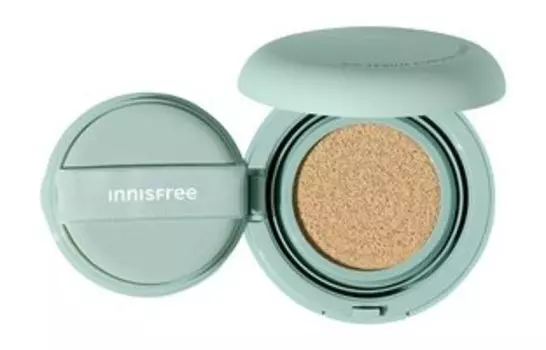 Тональный кушон для лица с эффектом пудры Innisfree No-Sebum Powder Cushion SPF 29 PA++